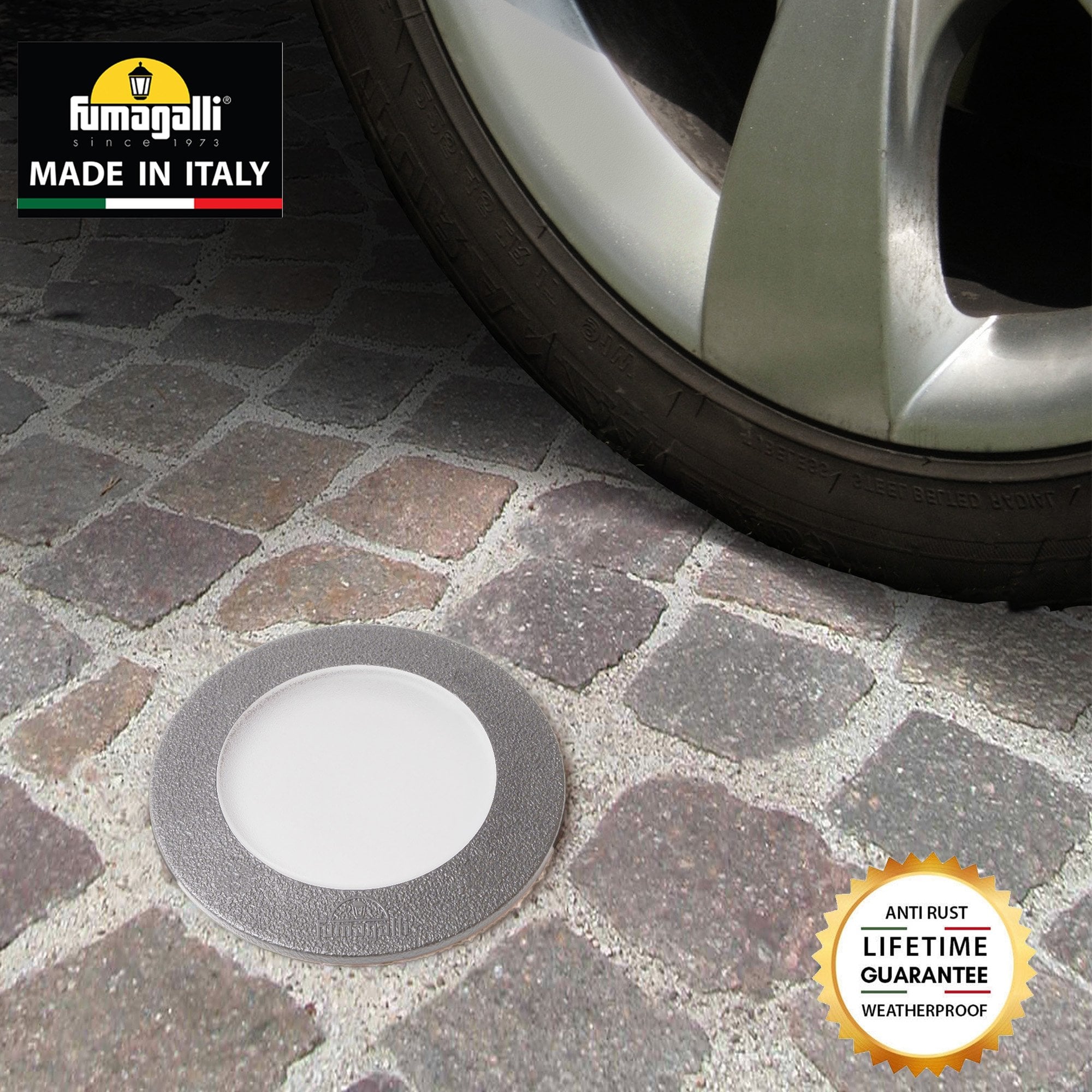 Ceci 120mm Grey LED 3W 4000K In Ground Walkover Light