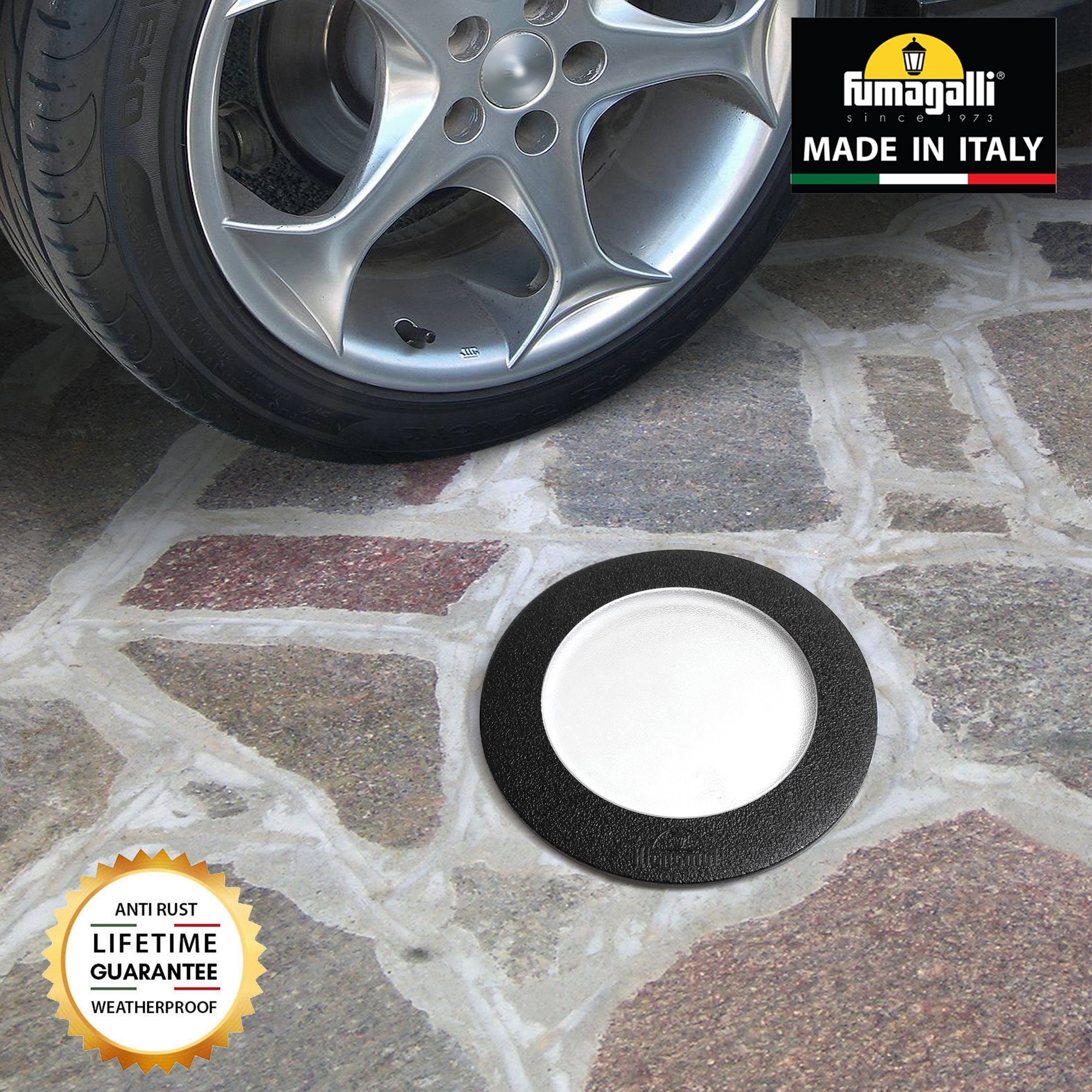 Ceci 160mm Black LED 3W 4000K In Ground Walkover Light