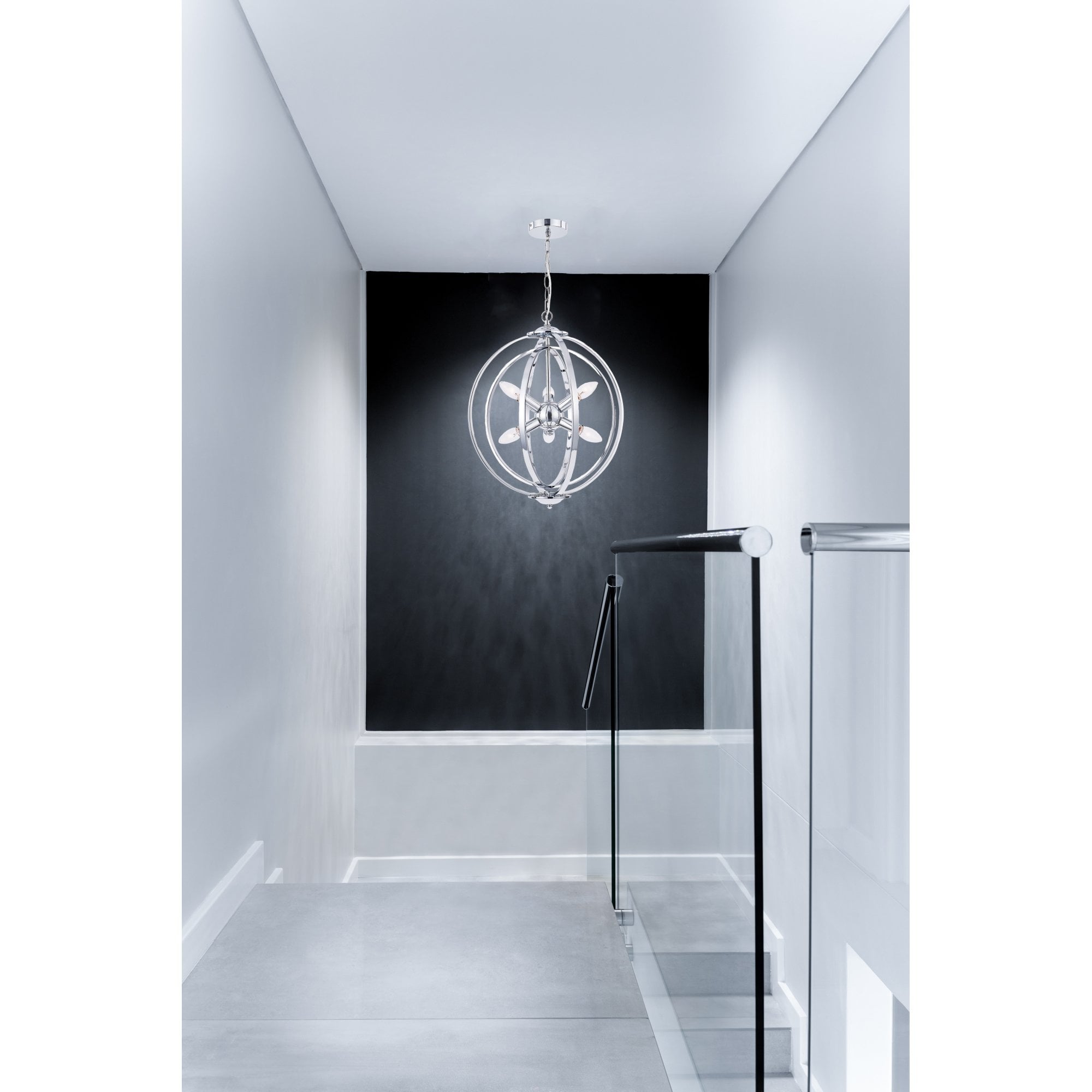 Atlas 6 Light Pendant Polished Chrome