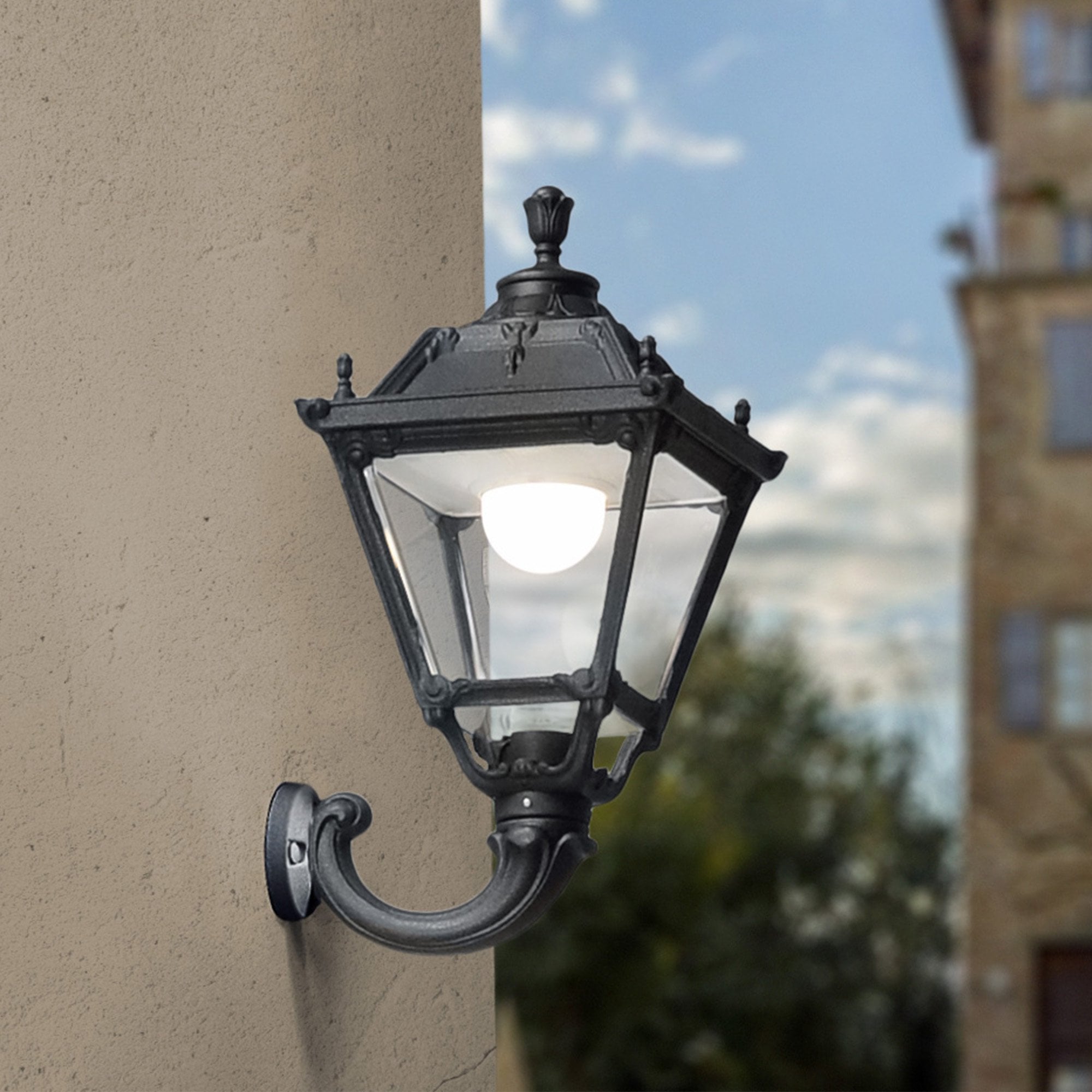 Ofir Tobia 15W High Powered LED Black Wall Lantern