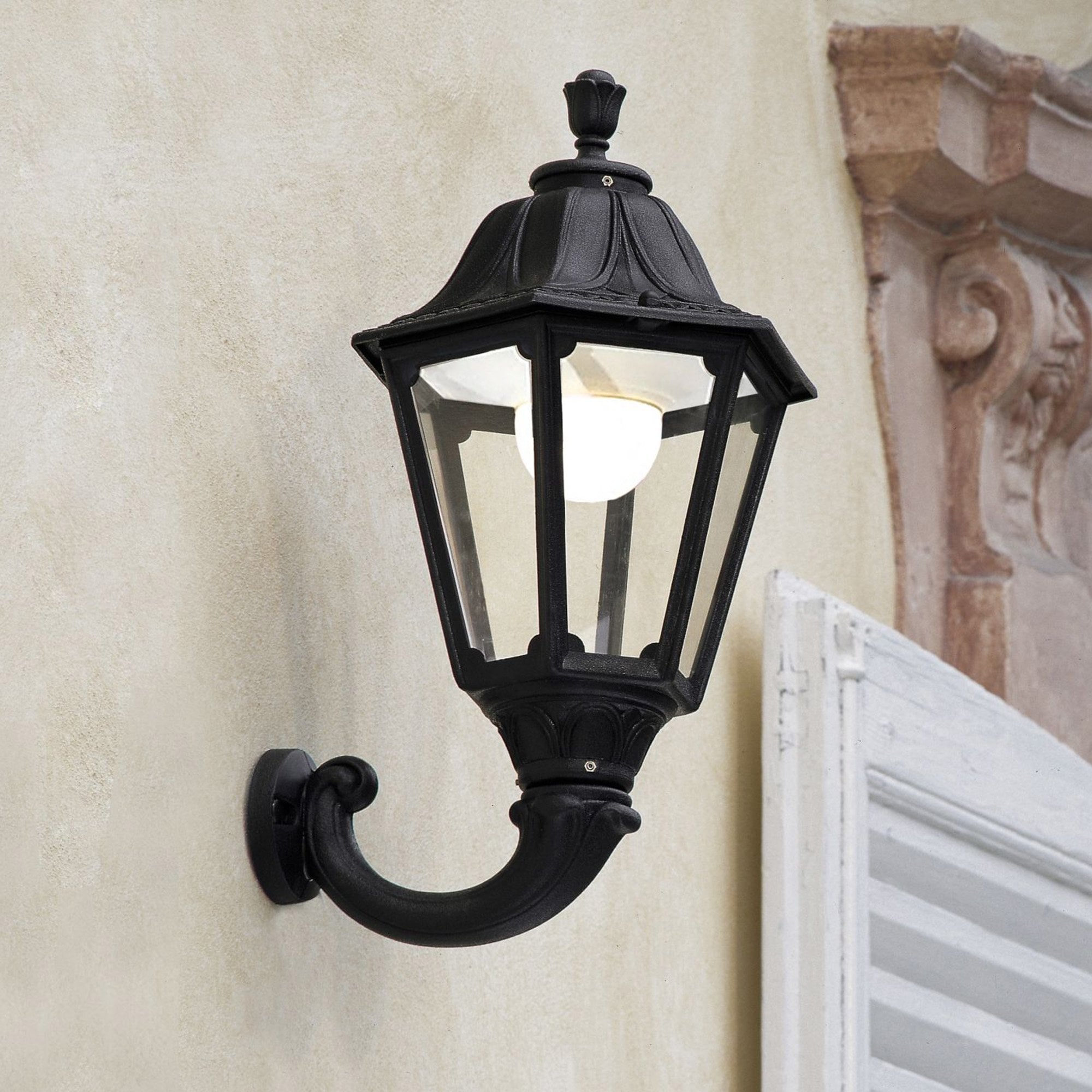 Ofir Noemi 15W High Powered LED Black Wall Lantern