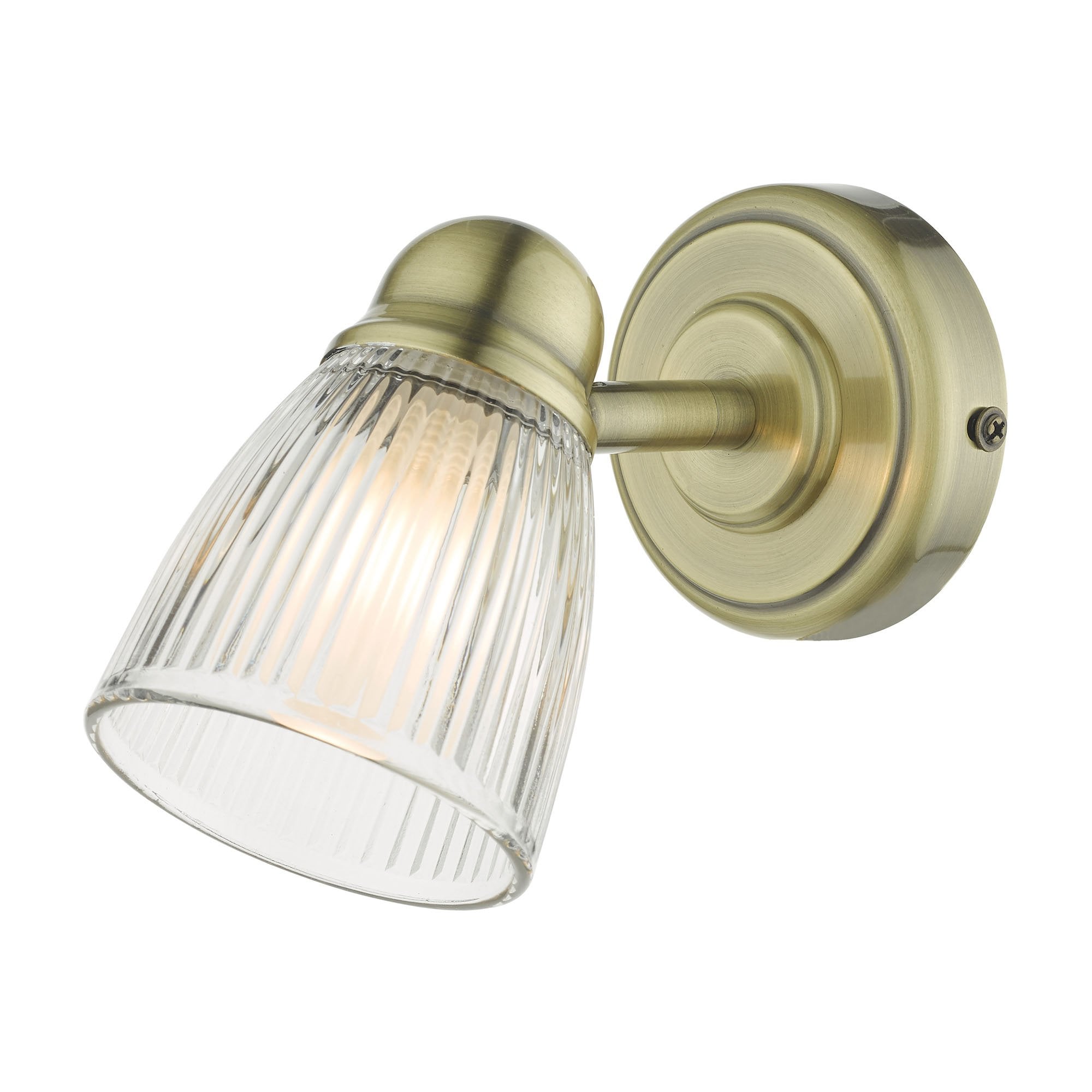 Cedric Single Spotlight Antique Brass