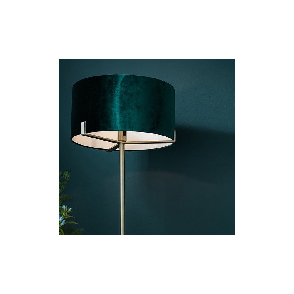 Hayfield Floor Light in Matt Antique Brass