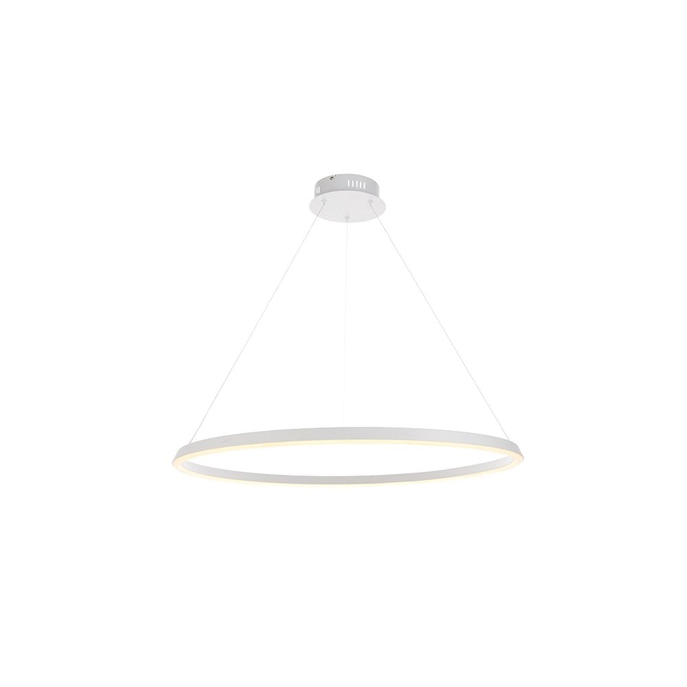 Staten LED Pendant in Matt White Finish