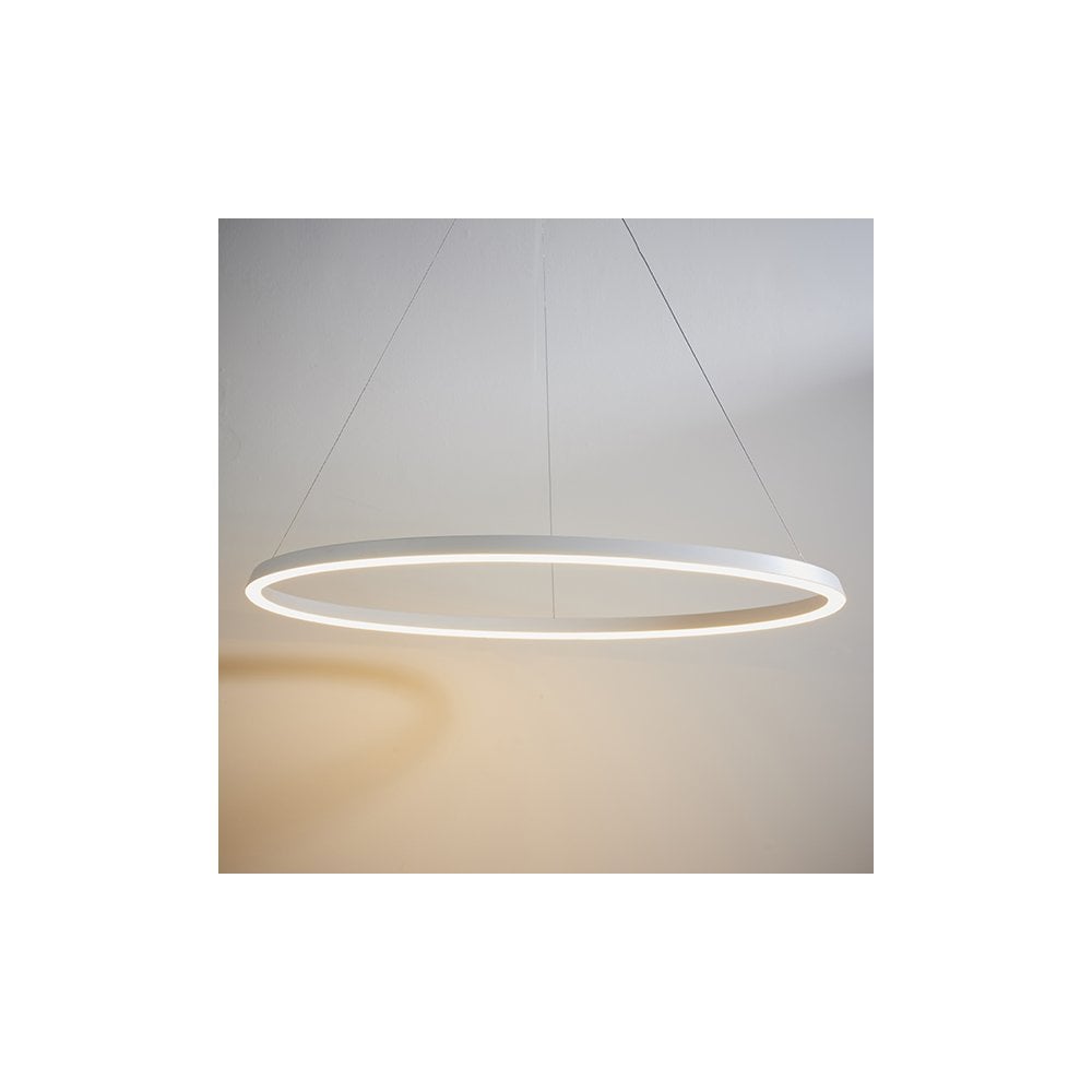 Staten LED Pendant in Matt White Finish