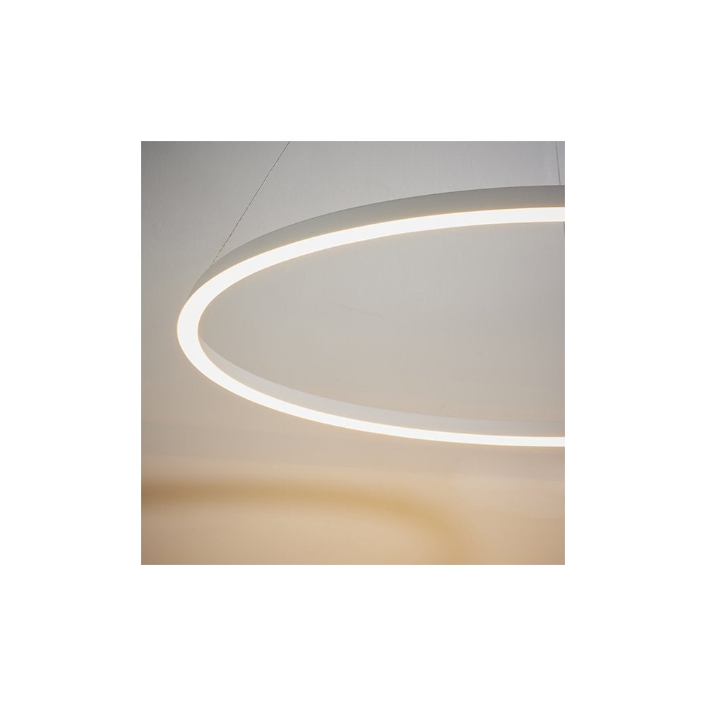 Staten LED Pendant in Matt White Finish