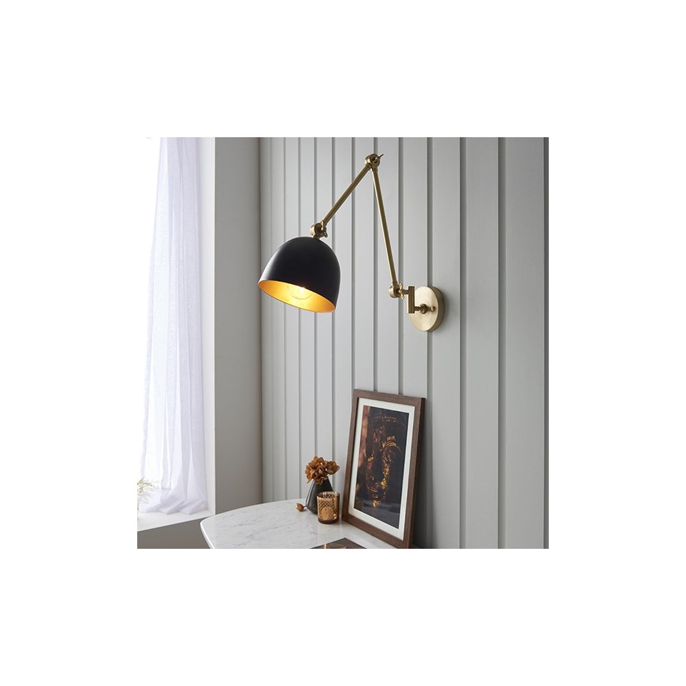 Lehal Swing Wall Light in Brass Finish