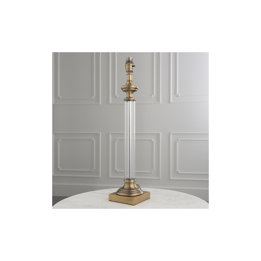 Avebury Antique Brass Table Lamp