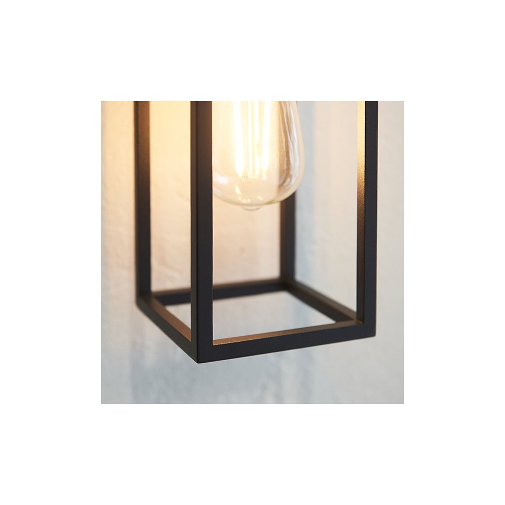 Herbert Outdoor Wall Light in Textured Black Finish