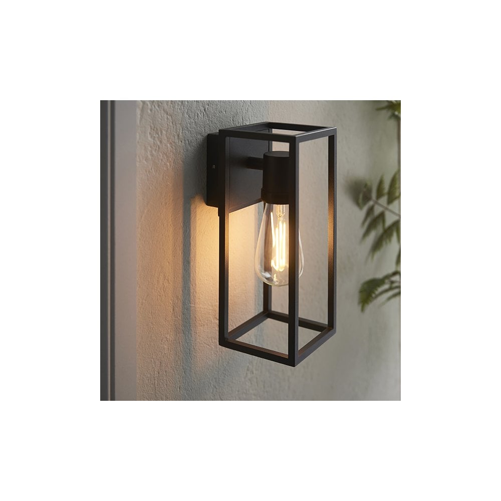 Herbert Outdoor Wall Light in Textured Black Finish