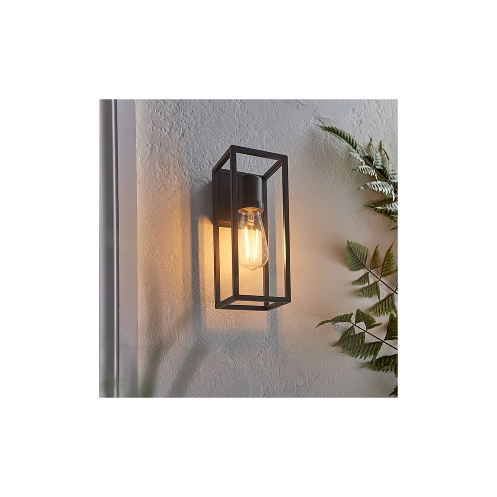 Herbert Outdoor Wall Light in Textured Black Finish