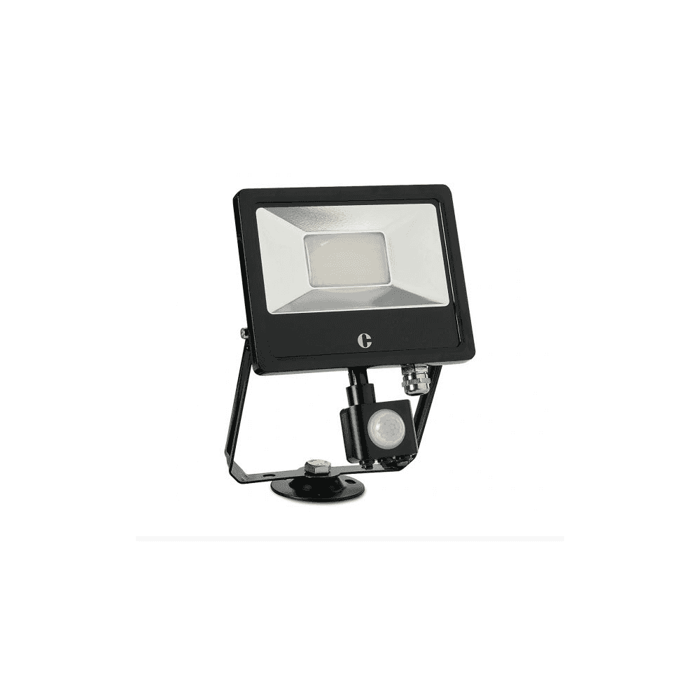 20W Black Floodlight With PIR