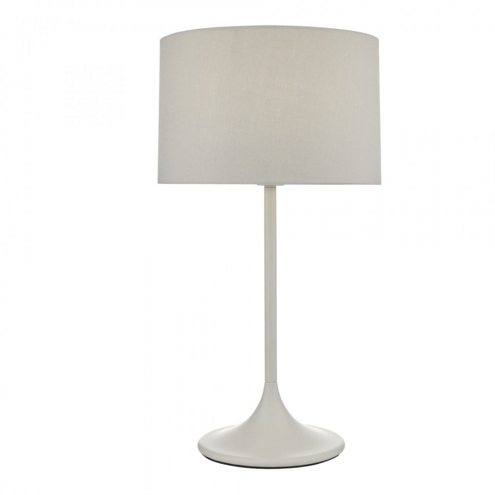 Funchal Grey Table Lamp C/W Shade