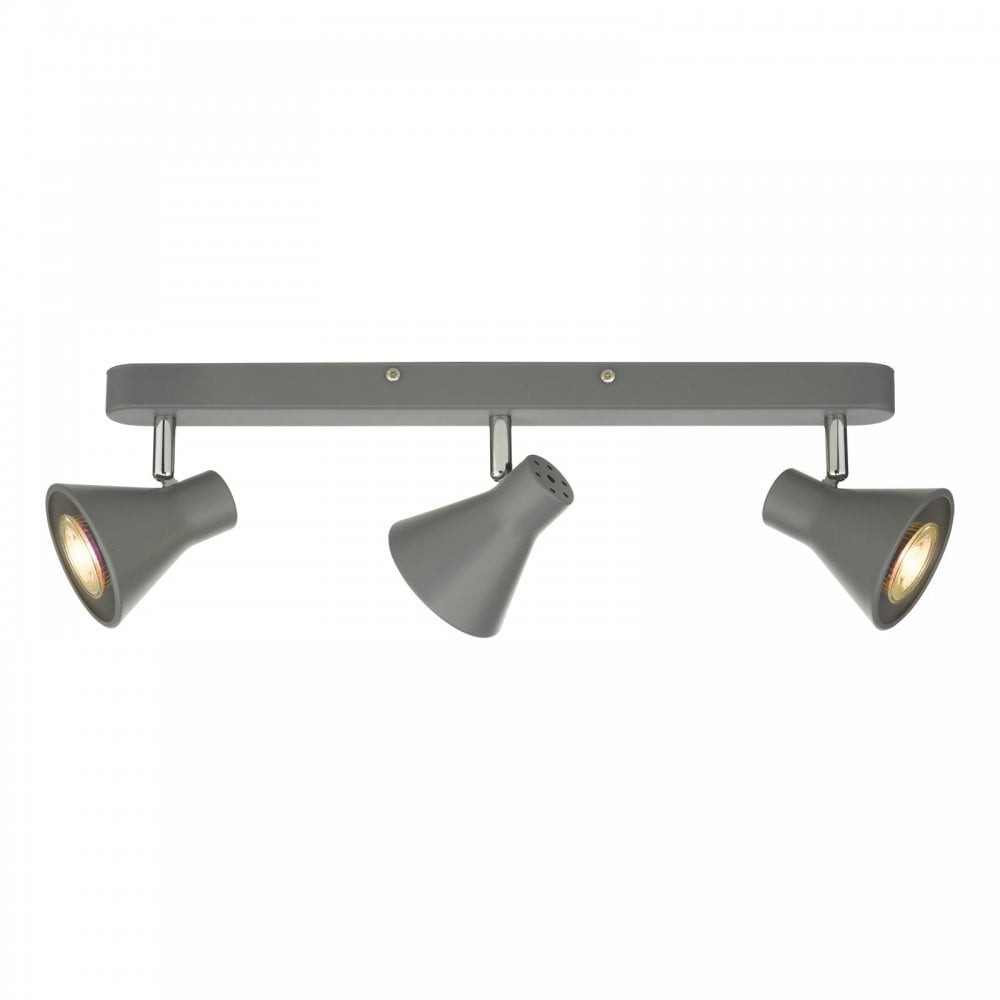 Diza 3 Light Spotlight Bar in Matt Grey