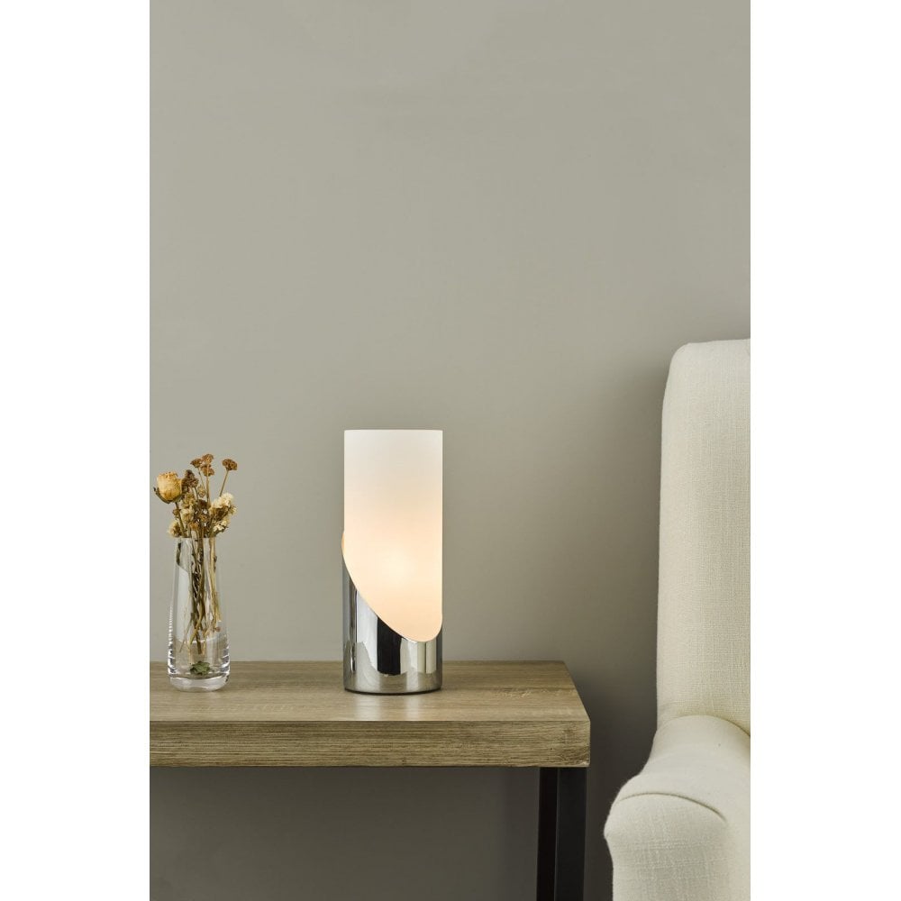 Faris Touch Table Lamp in Polished Chrome