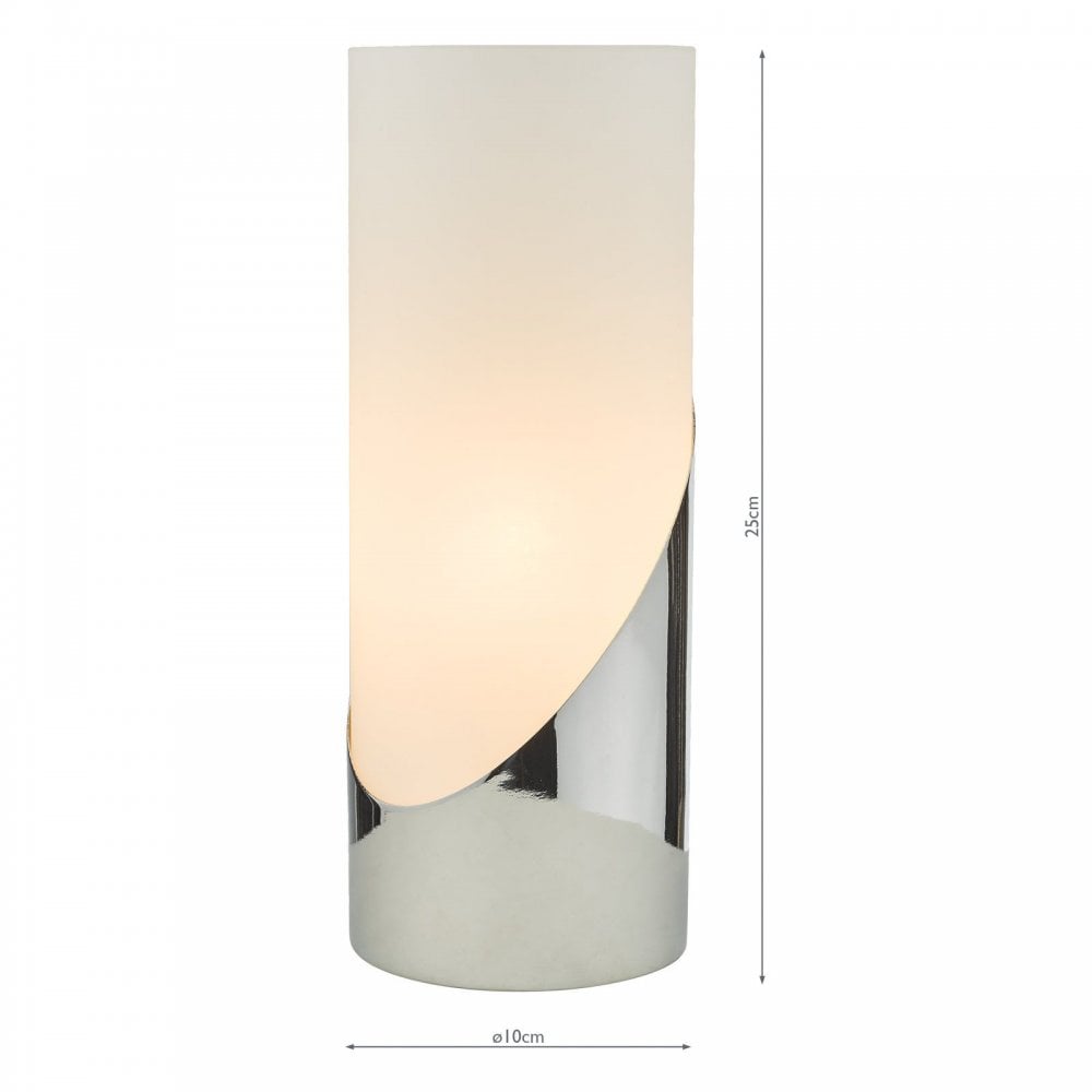 Faris Touch Table Lamp in Polished Chrome