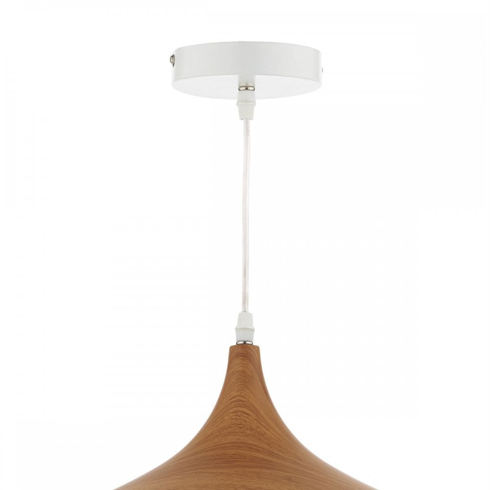 Gaucho 1 Light Pendant White Large