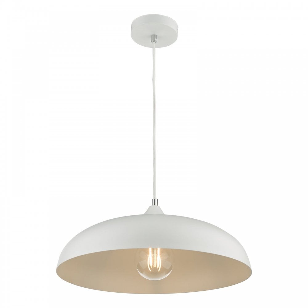 Kaelan Pendant in White