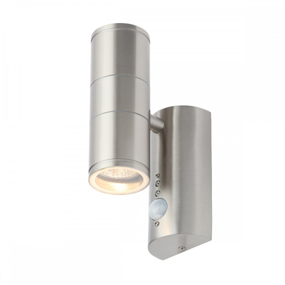 Islay PIR Stainless Steel Up and Down Wall Light