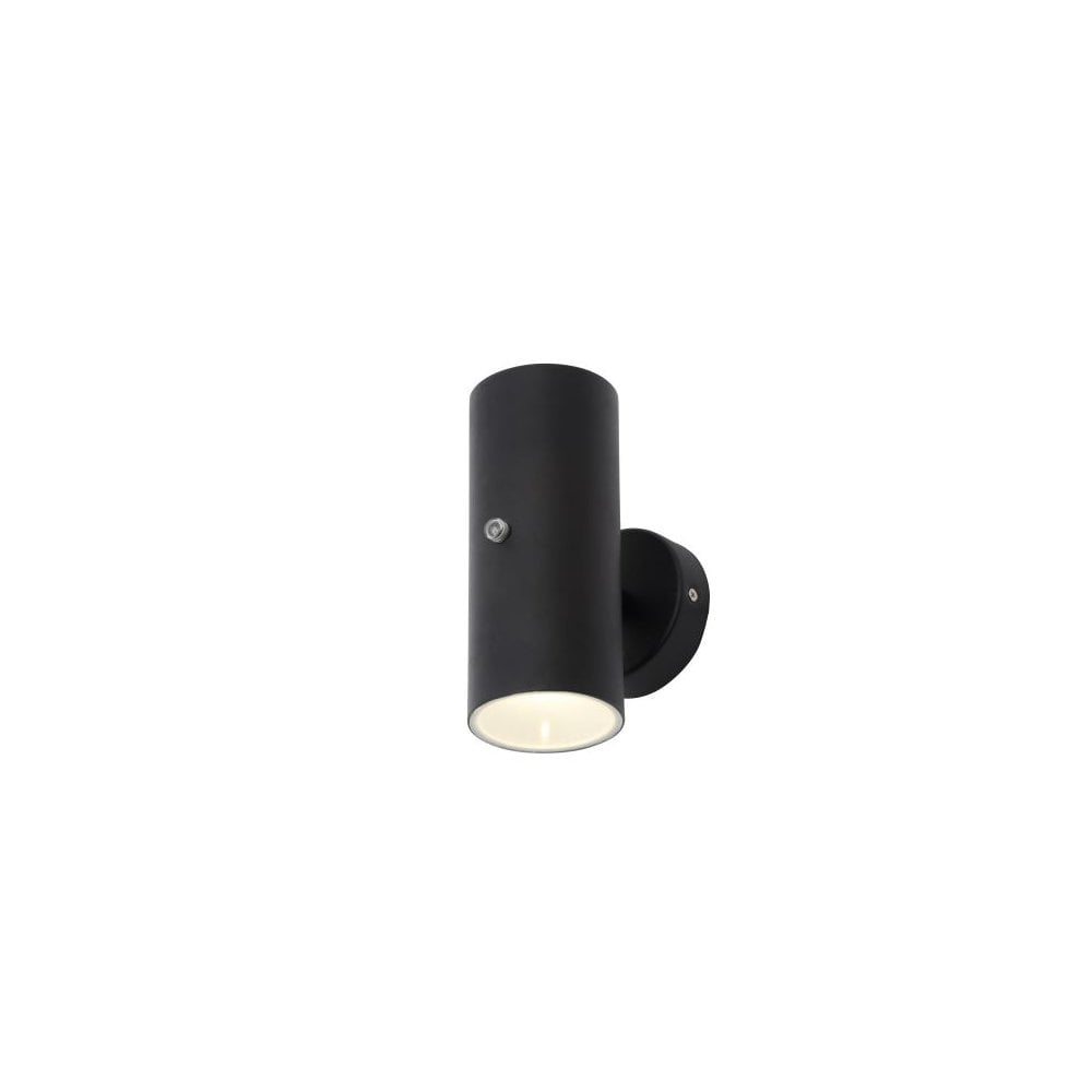 Melo Black Up and Down Light with a Photocell Sensor IP44