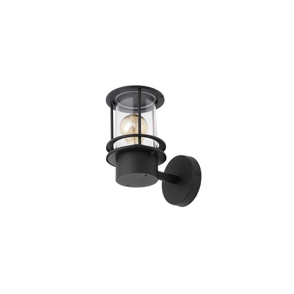 Leonis Black Outdoor Wall Lantern IP44
