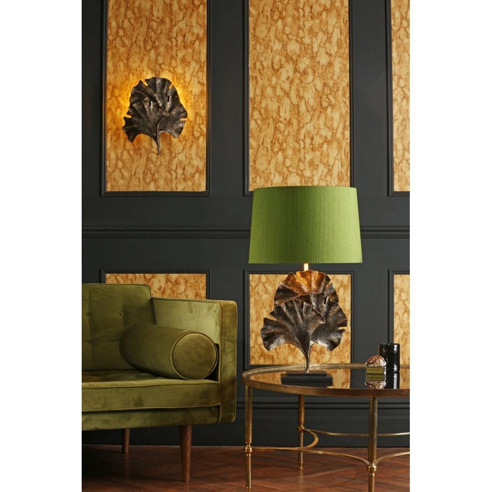 Gingko Table Lamp Black Gold