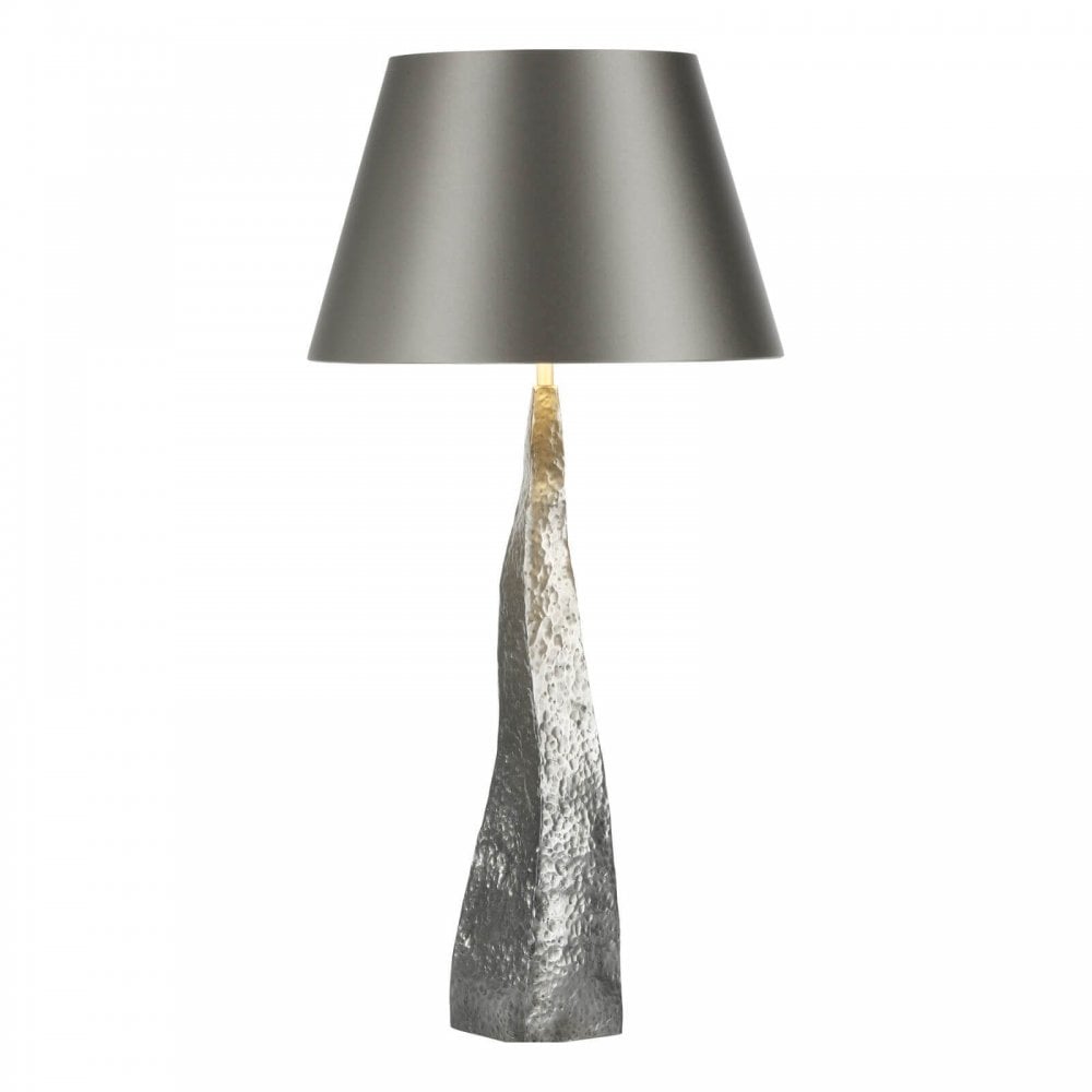 Aztec Table Lamp Pewter Base Only