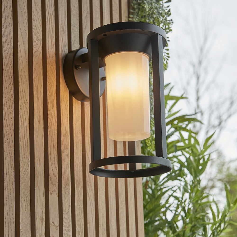 Braden Wall LED Lamp In Textured Black