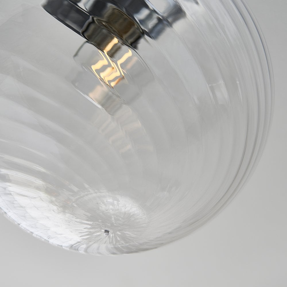 Milston Flush Light in Chrome