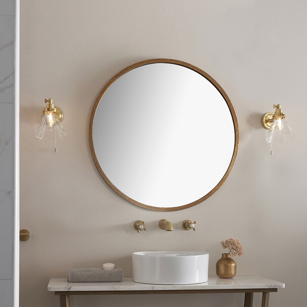 Faraday Wall Lamp in Satin Brass