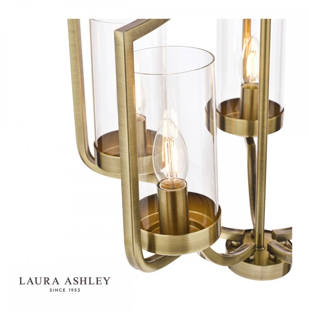 Laura Ashley Joseph 5 Light Antique Brass