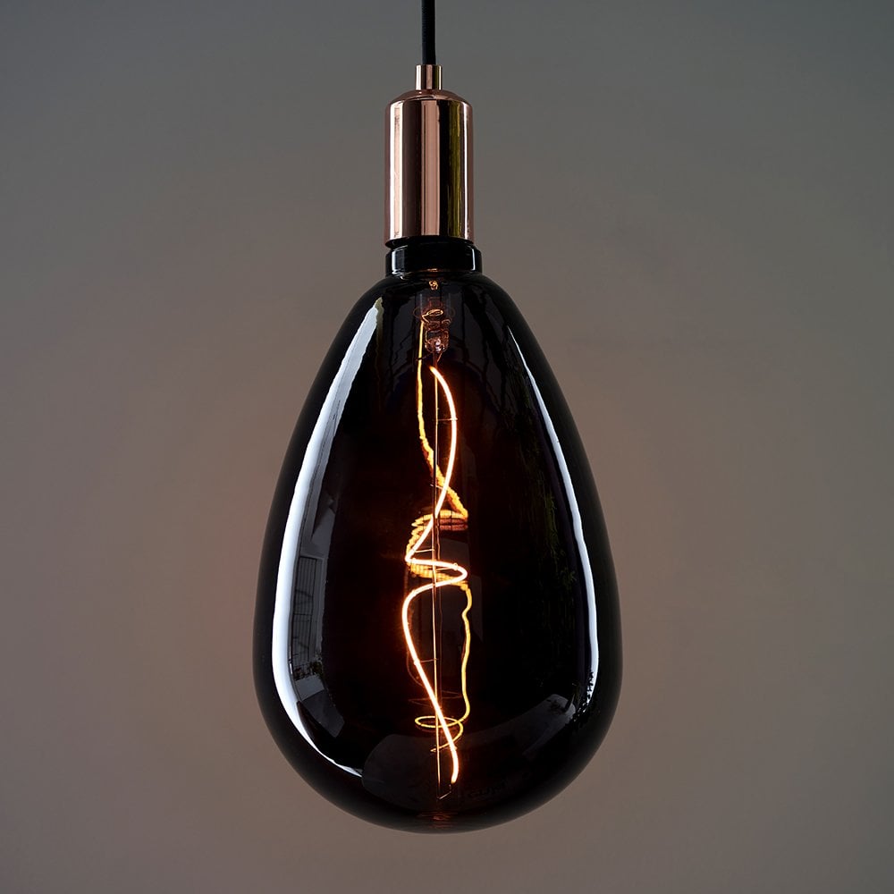 Wisp E27 Filament Buld in Smoked Glass