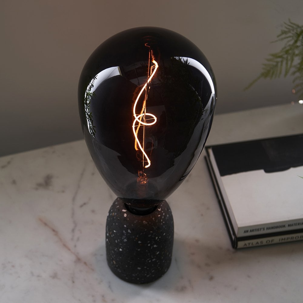 Wisp E27 Filament Buld in Smoked Glass