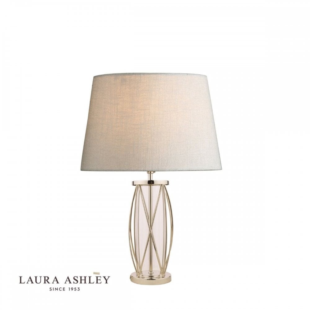 Beckworth Small Polished Nickel Lattice Table Lamp Base Only
