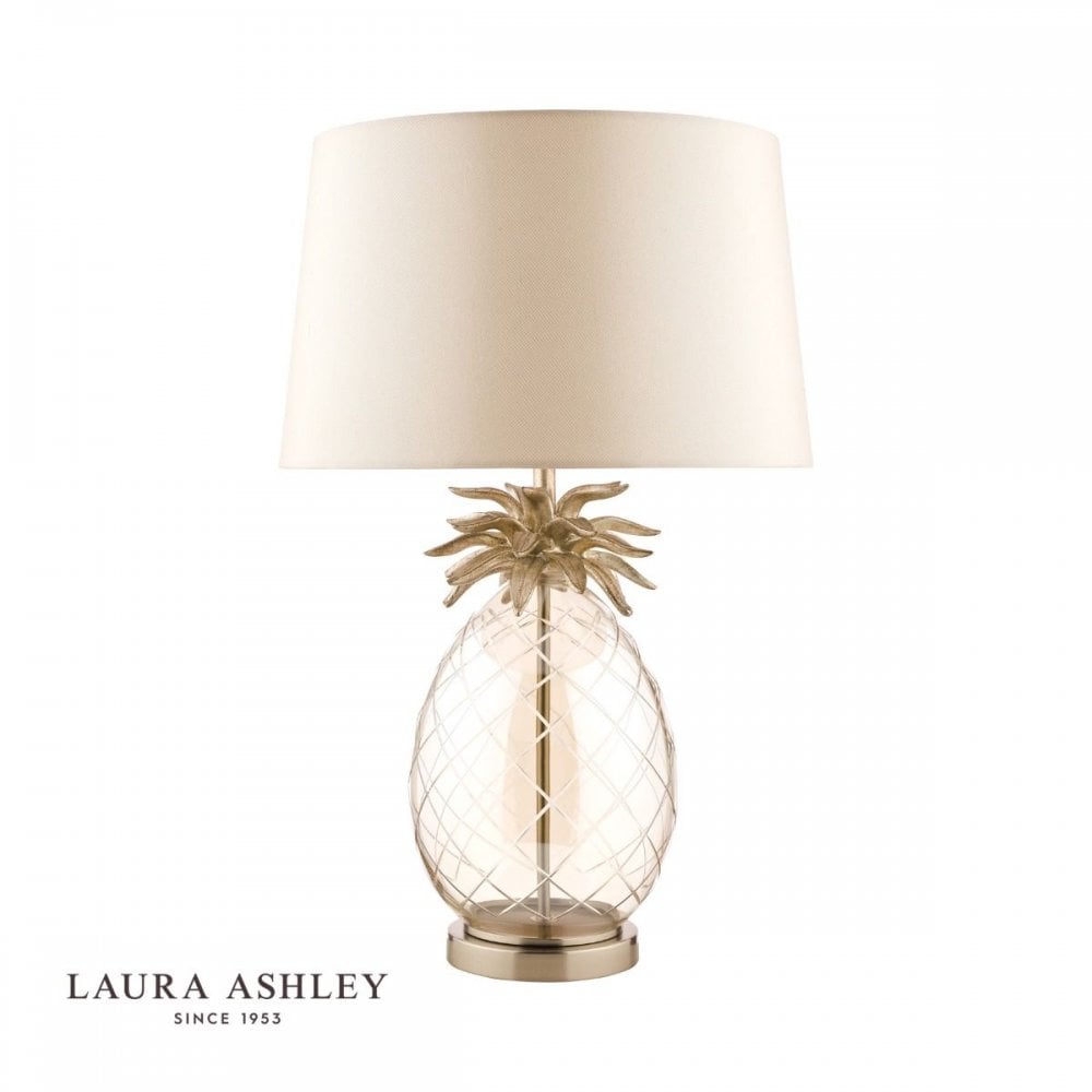 Pineapple Champagne Glass Table Lamp C/W Shade