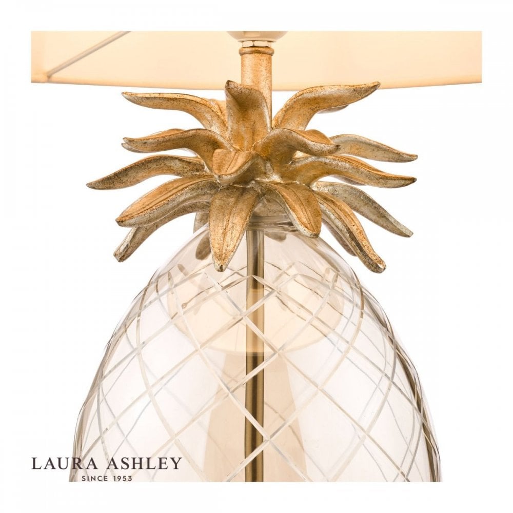 Pineapple Champagne Glass Table Lamp C/W Shade