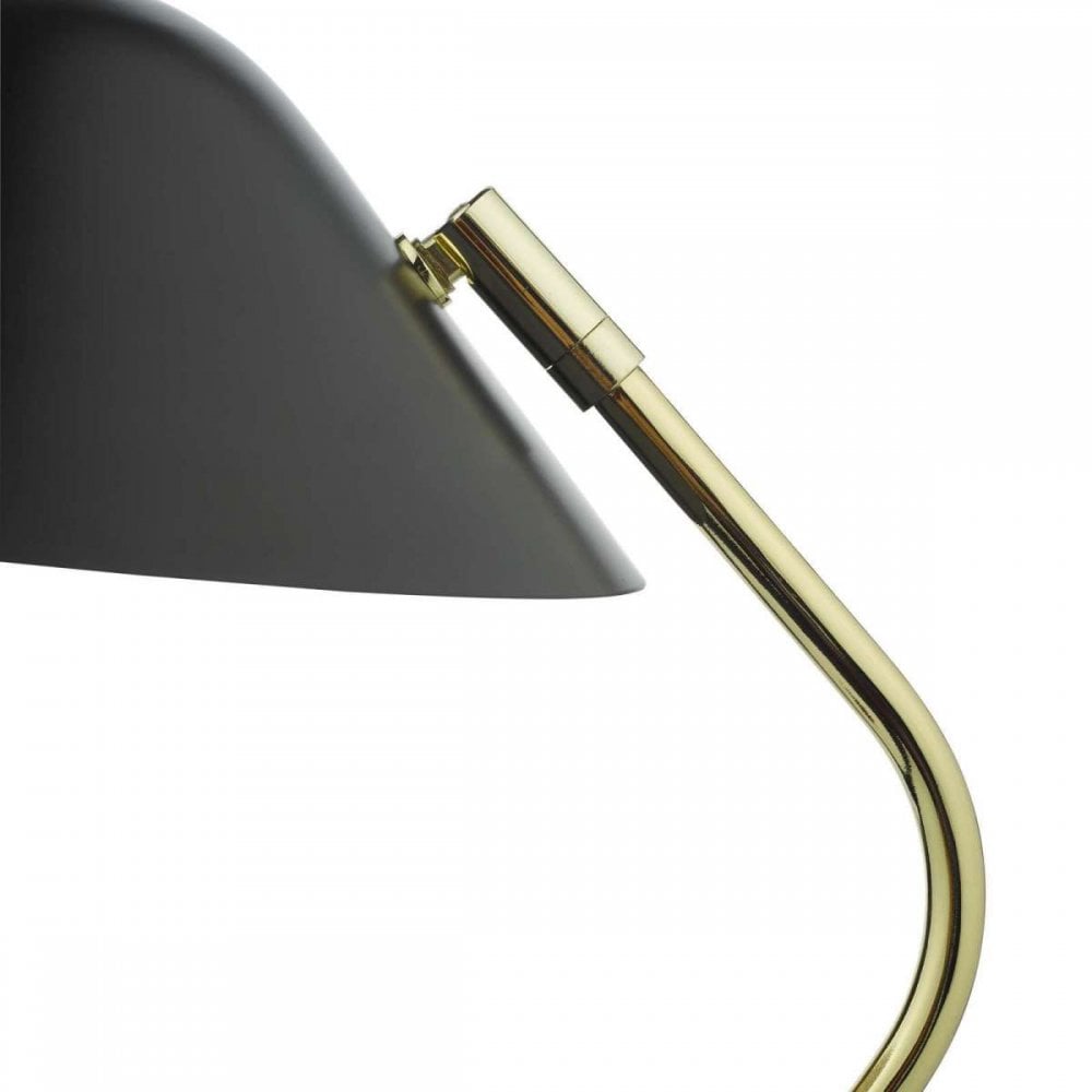 Erna Black & Polished Brass Table Lamp
