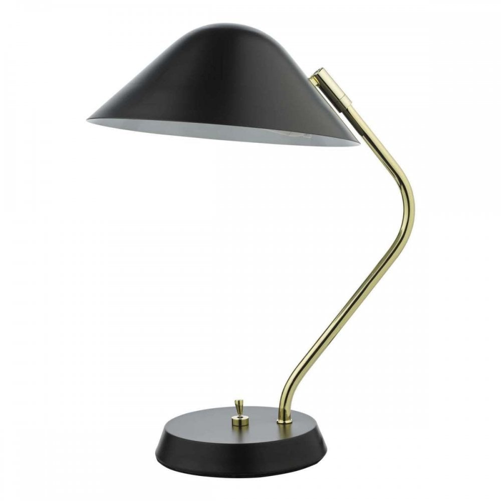 Erna Black & Polished Brass Table Lamp