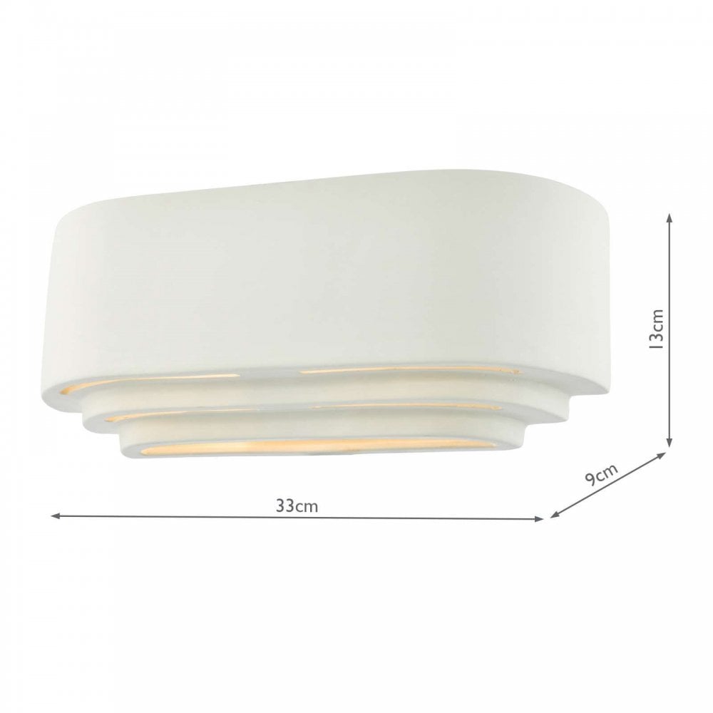 Lando White Wall Washer Light