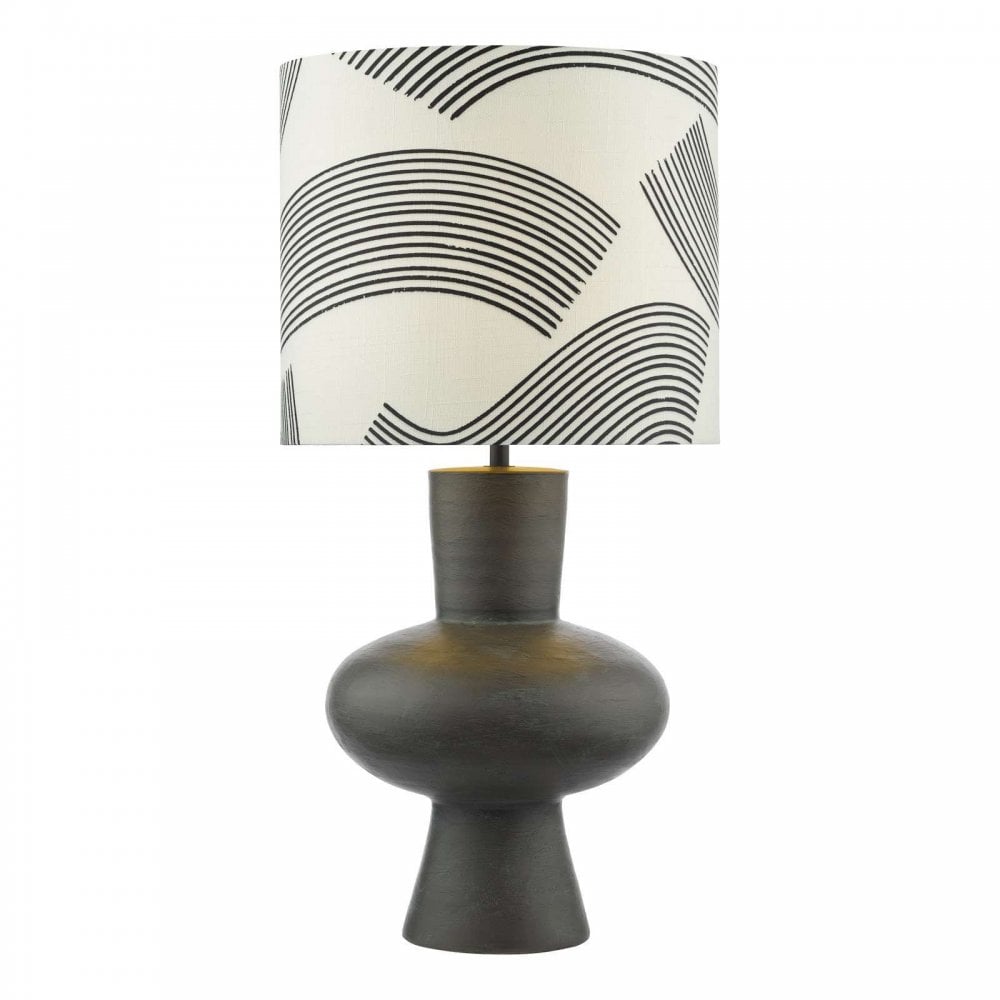 Miho Black/Bronze Table Lamp C/W Shade