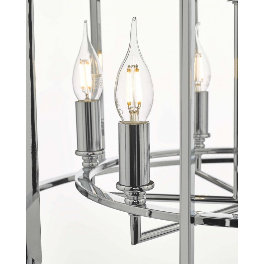 Myka 6 Light Pendant in Polished Chrome