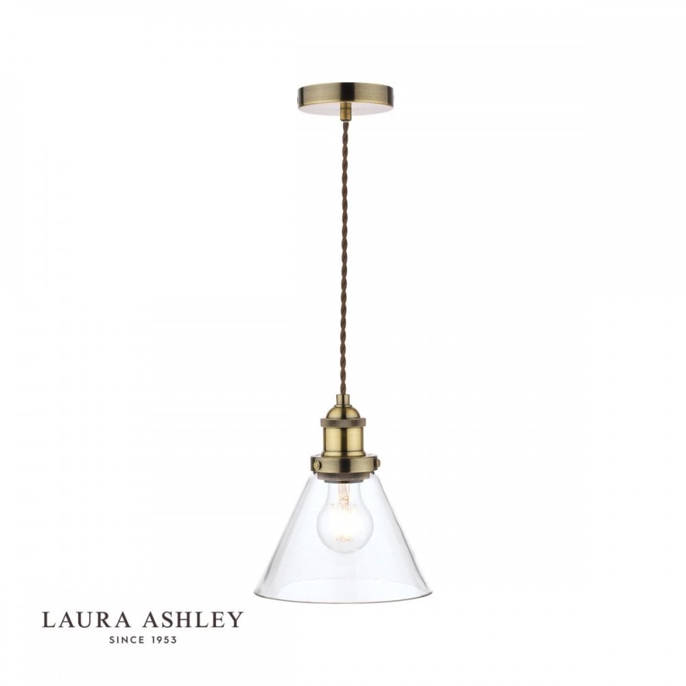 Isaac Single Pendant in Antique Brass Finish