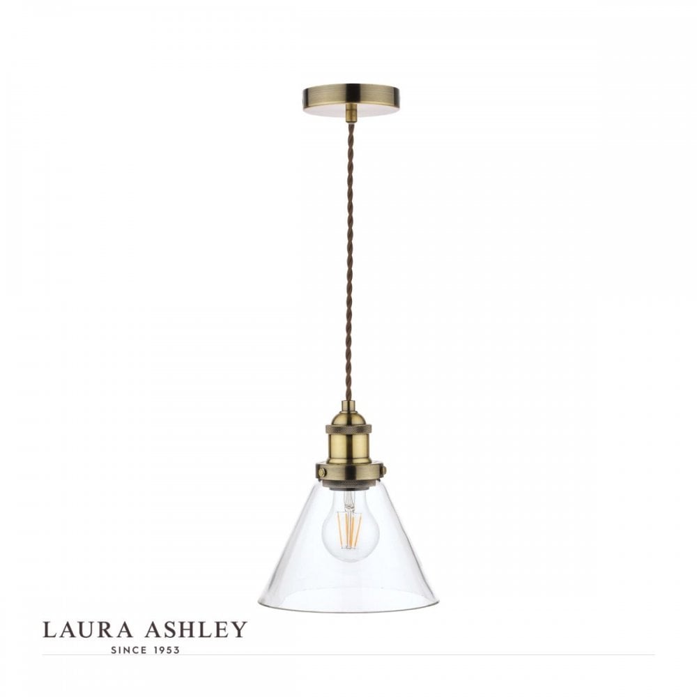 Isaac Single Pendant in Antique Brass Finish