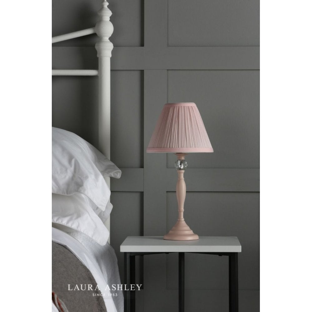 Ellis Blush Pink Table Lamp with Shade