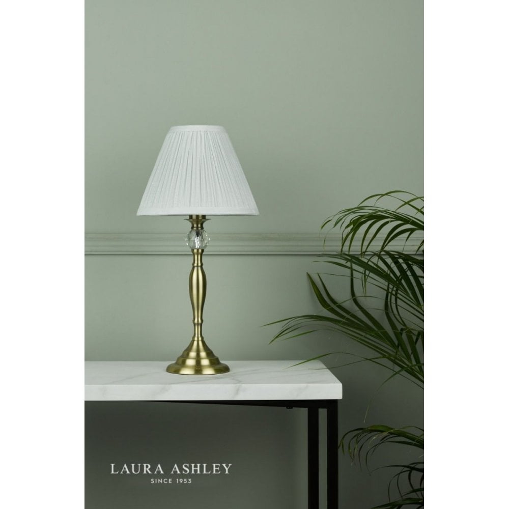 Ellis Antique Brass Table Lamp C/W Shade