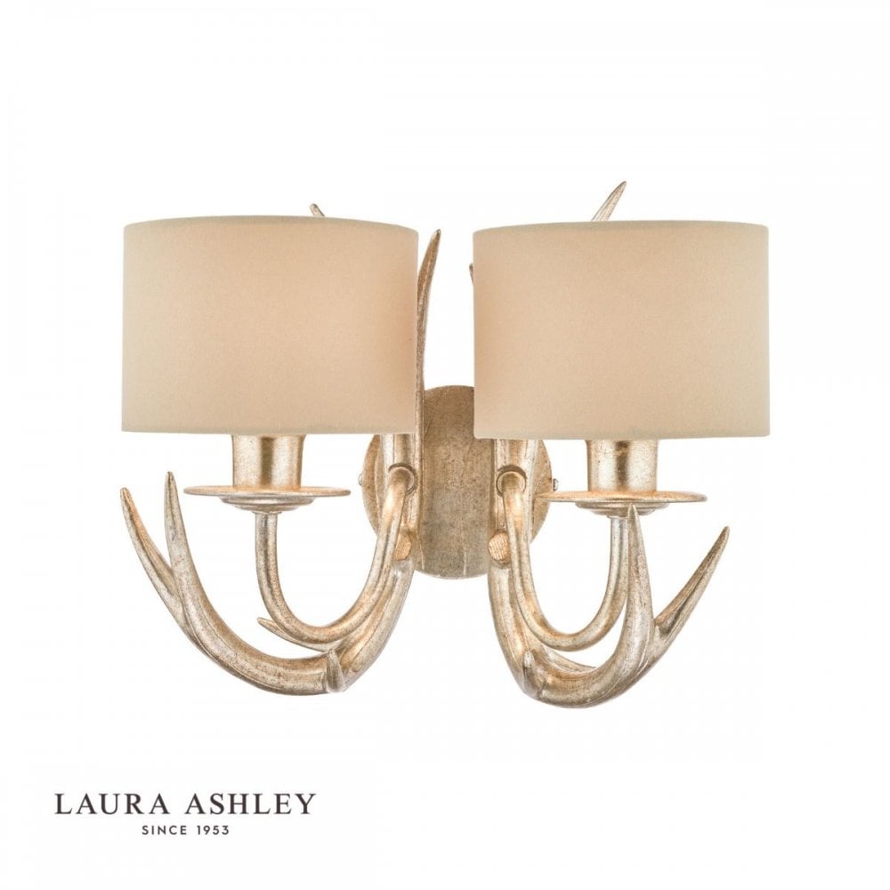 Mulroy Antler Champagne Wall Light C/W Shades