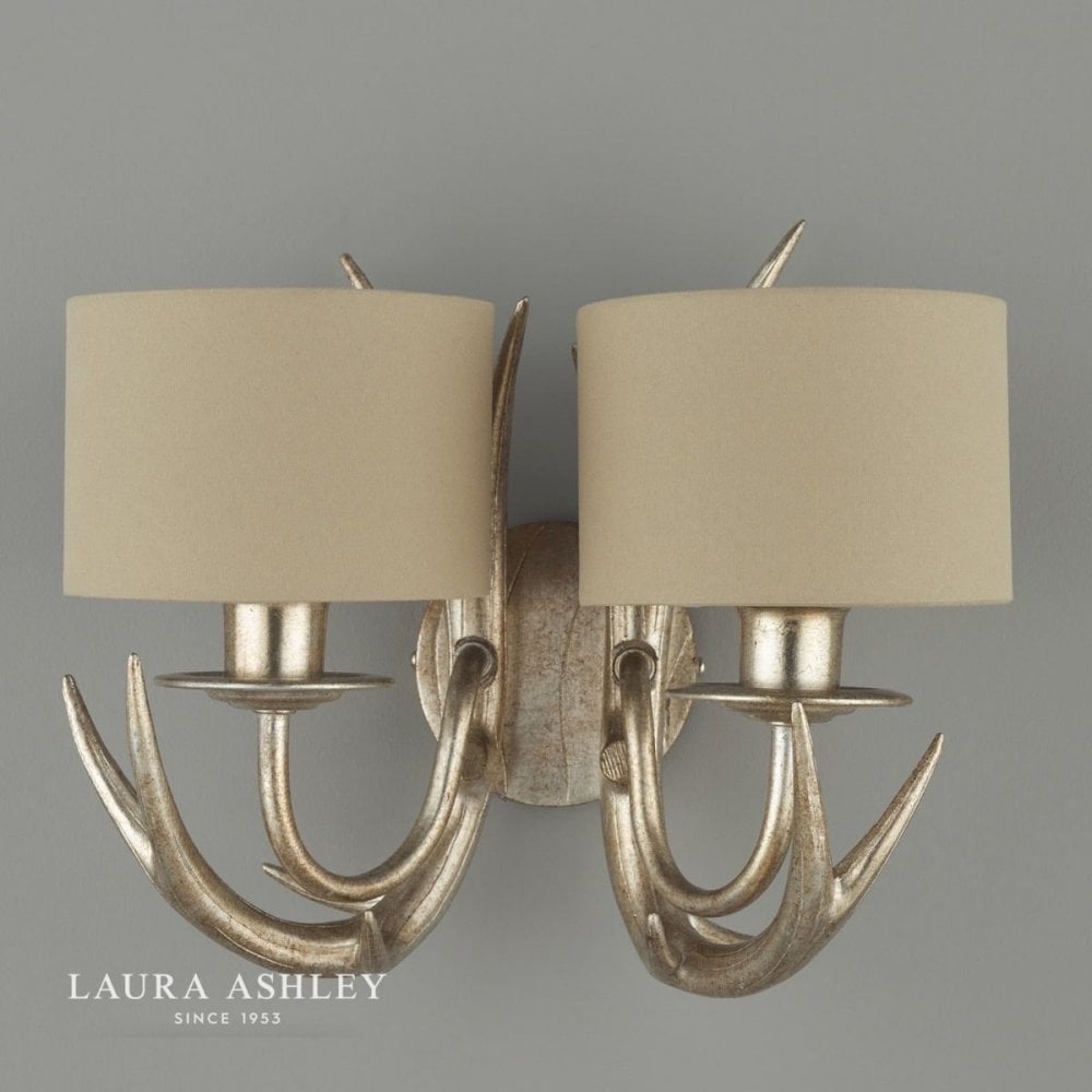 Mulroy Antler Champagne Wall Light C/W Shades