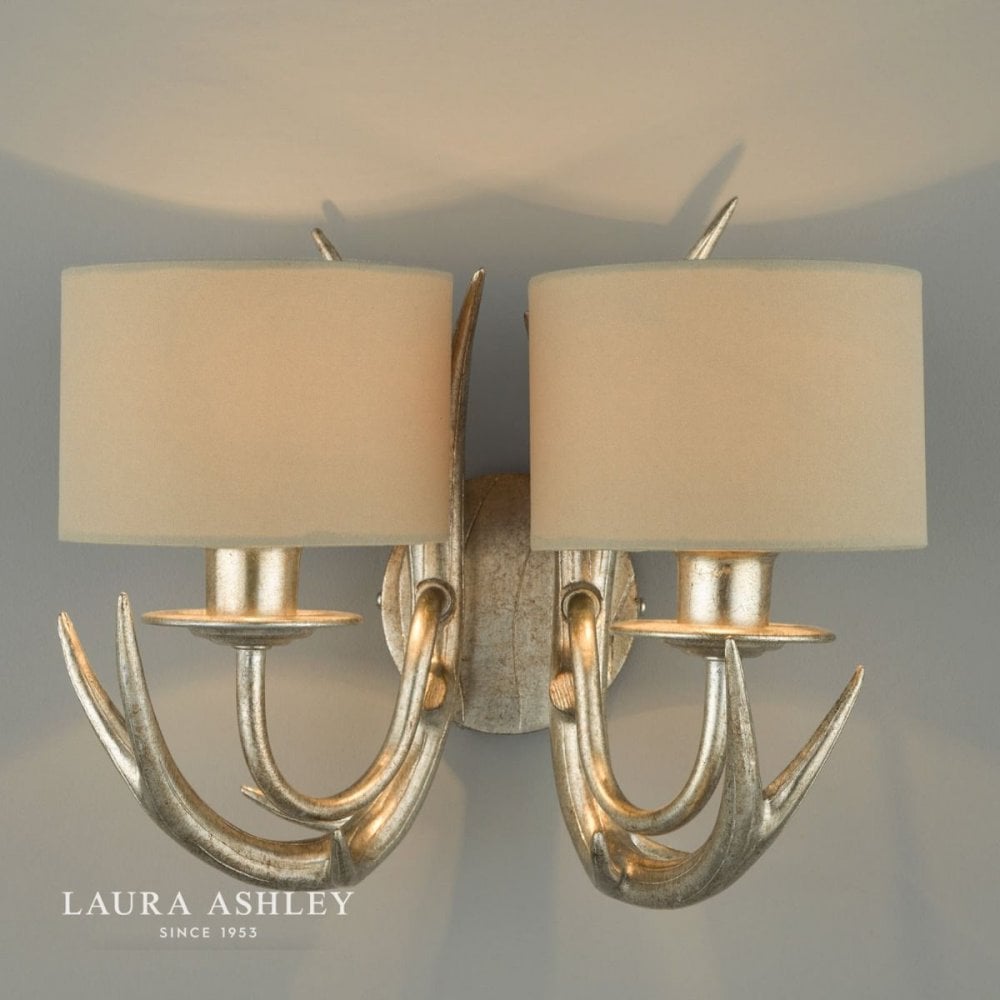 Mulroy Antler Champagne Wall Light C/W Shades