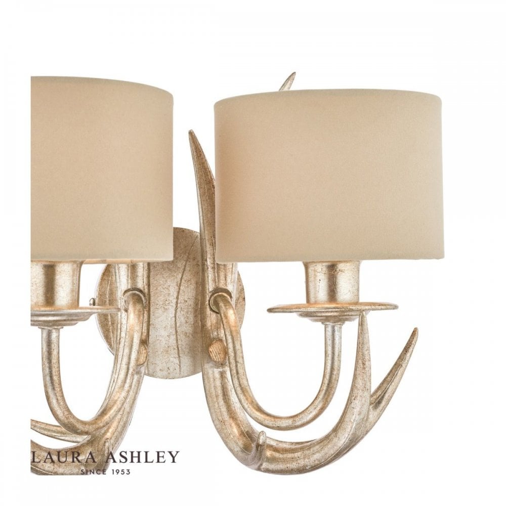 Mulroy Antler Champagne Wall Light C/W Shades