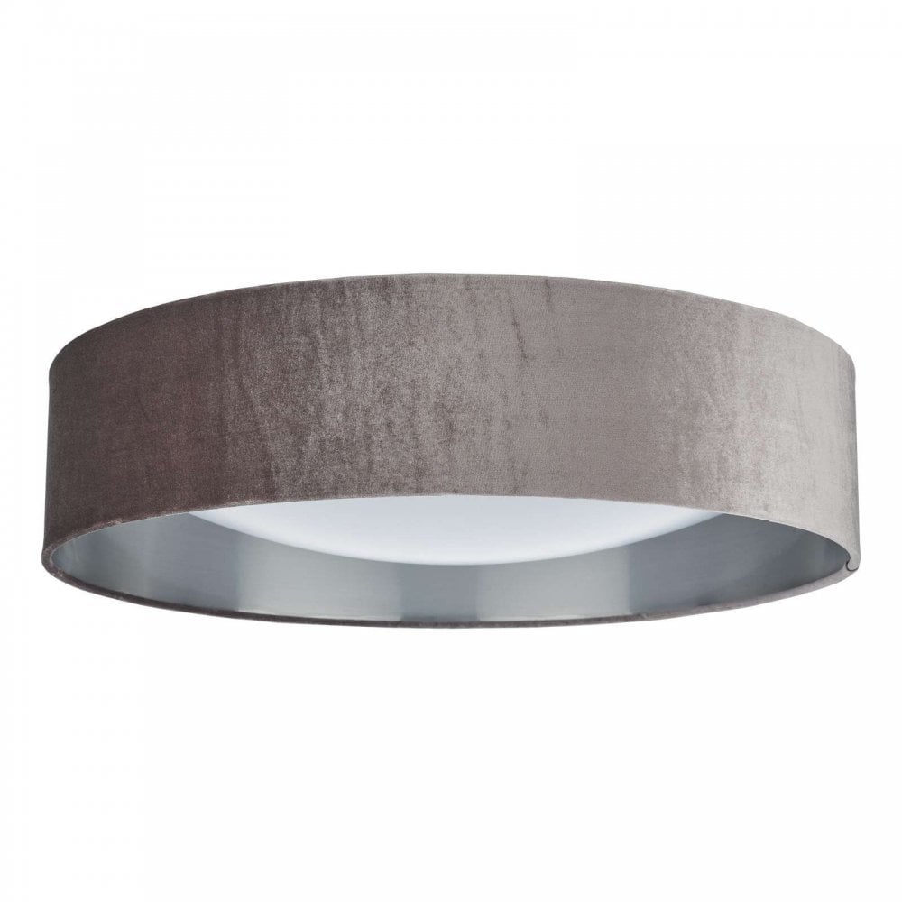 Nysa 3 Light Flush Fitting with Mink Shade 60cm